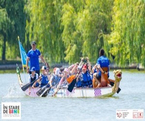 Premiera la Bascov - sesiune demonstrativa cu persoane vulnerabile in cadrul Campionatului National de Barci Dragon